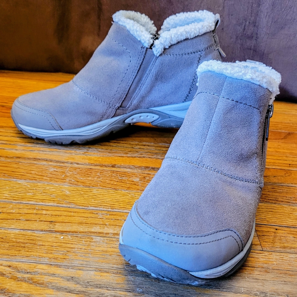 Easy Spirit Embark Suede Bootie - Sz 7½M -Taupe - Good Used Condition